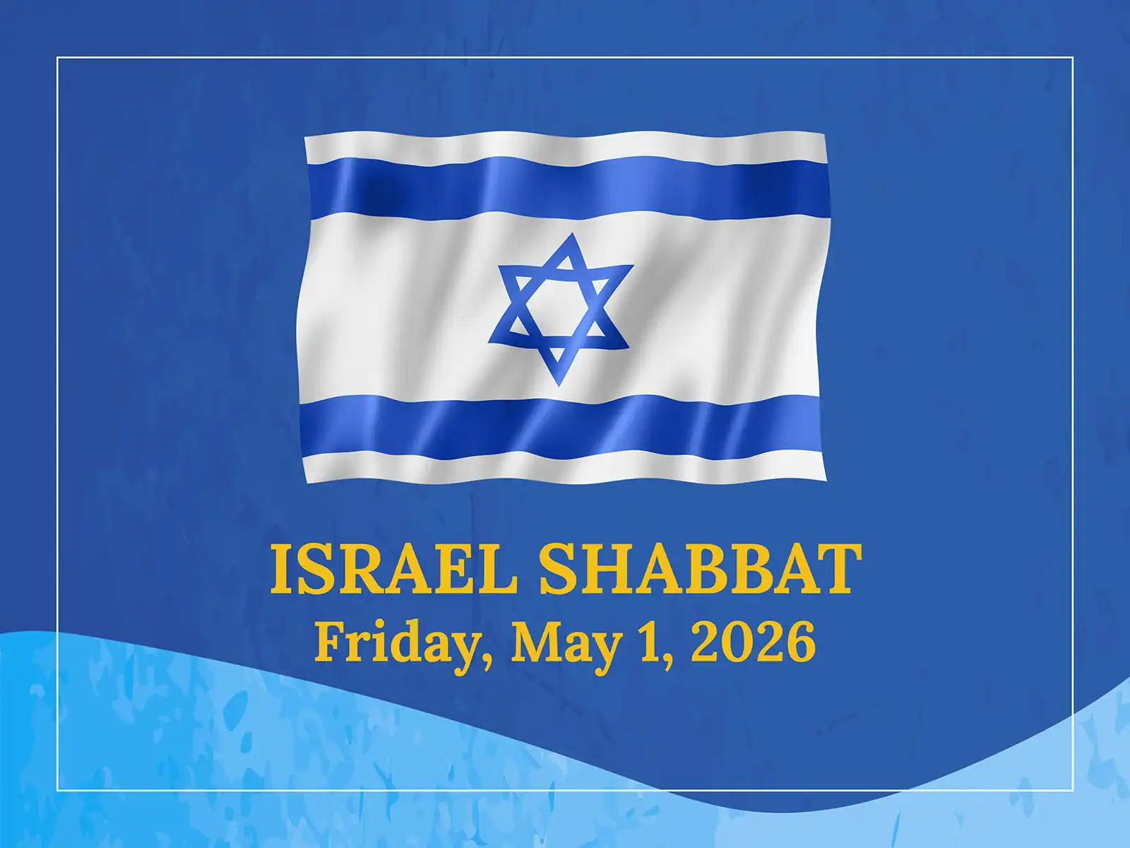 Israel Shabbat Graphic
