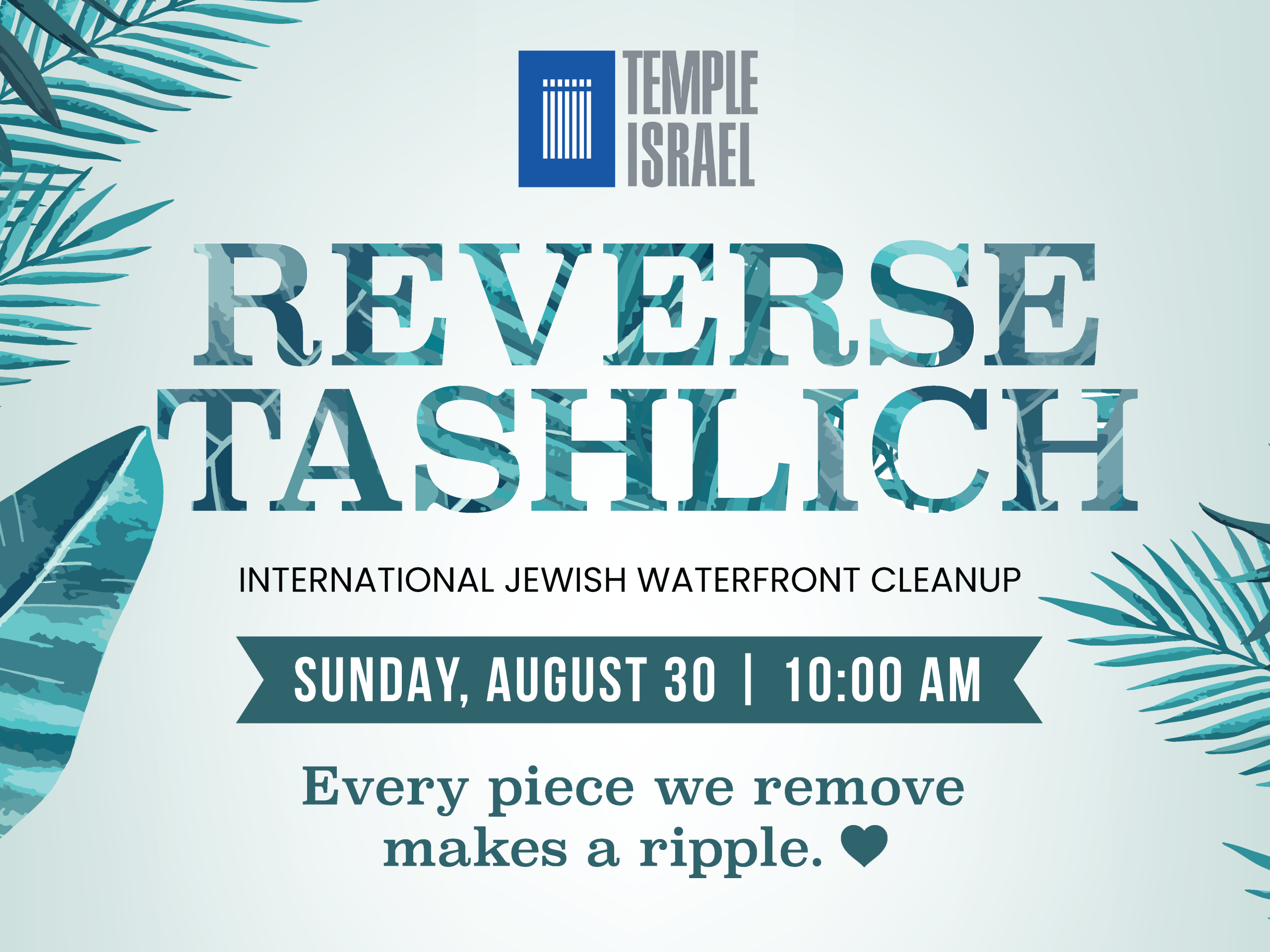 Reverse Tashlich: International Jewish Waterfront Cleanup